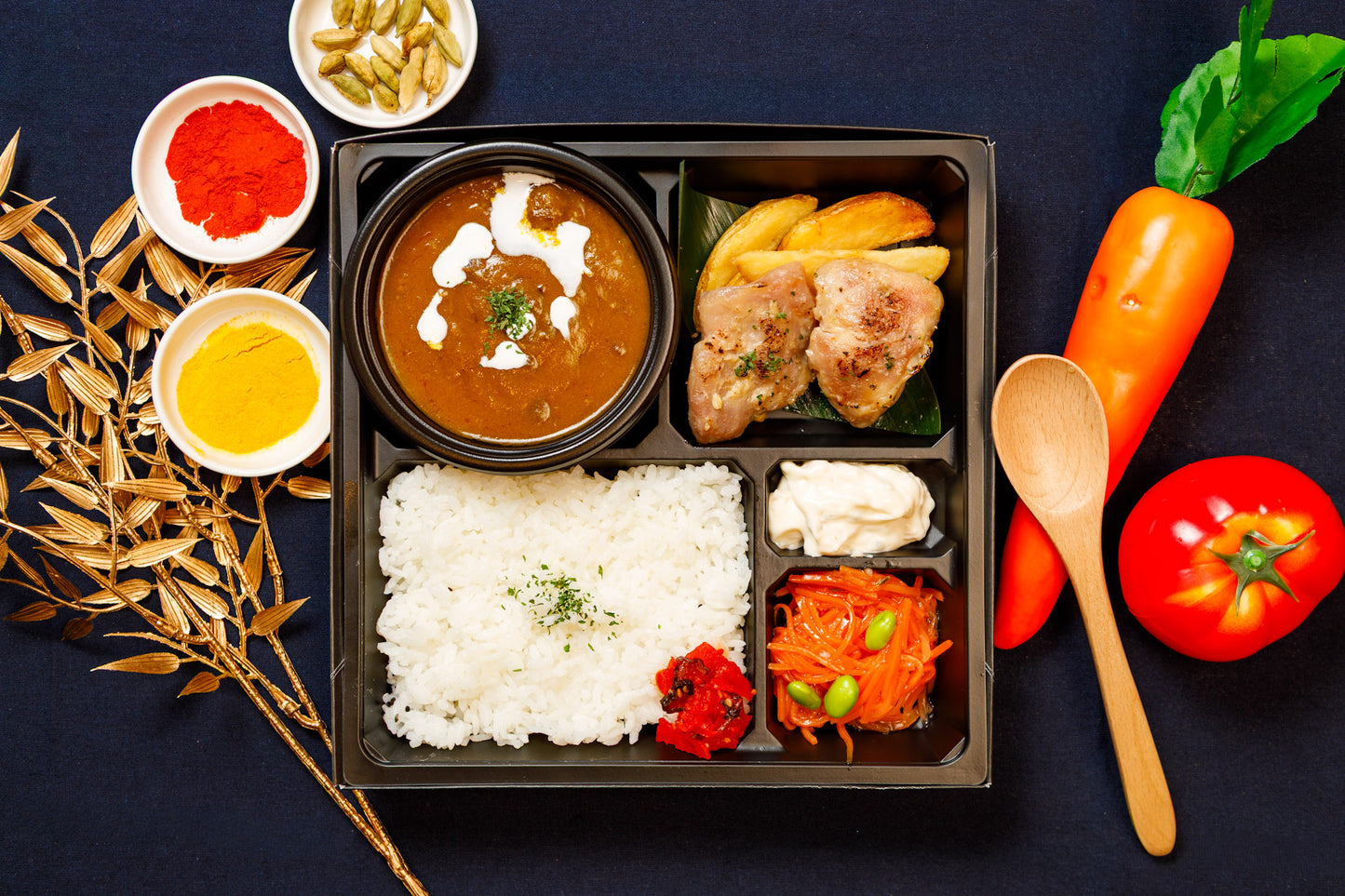 千葉和牛カレーと炙りMISOチキン