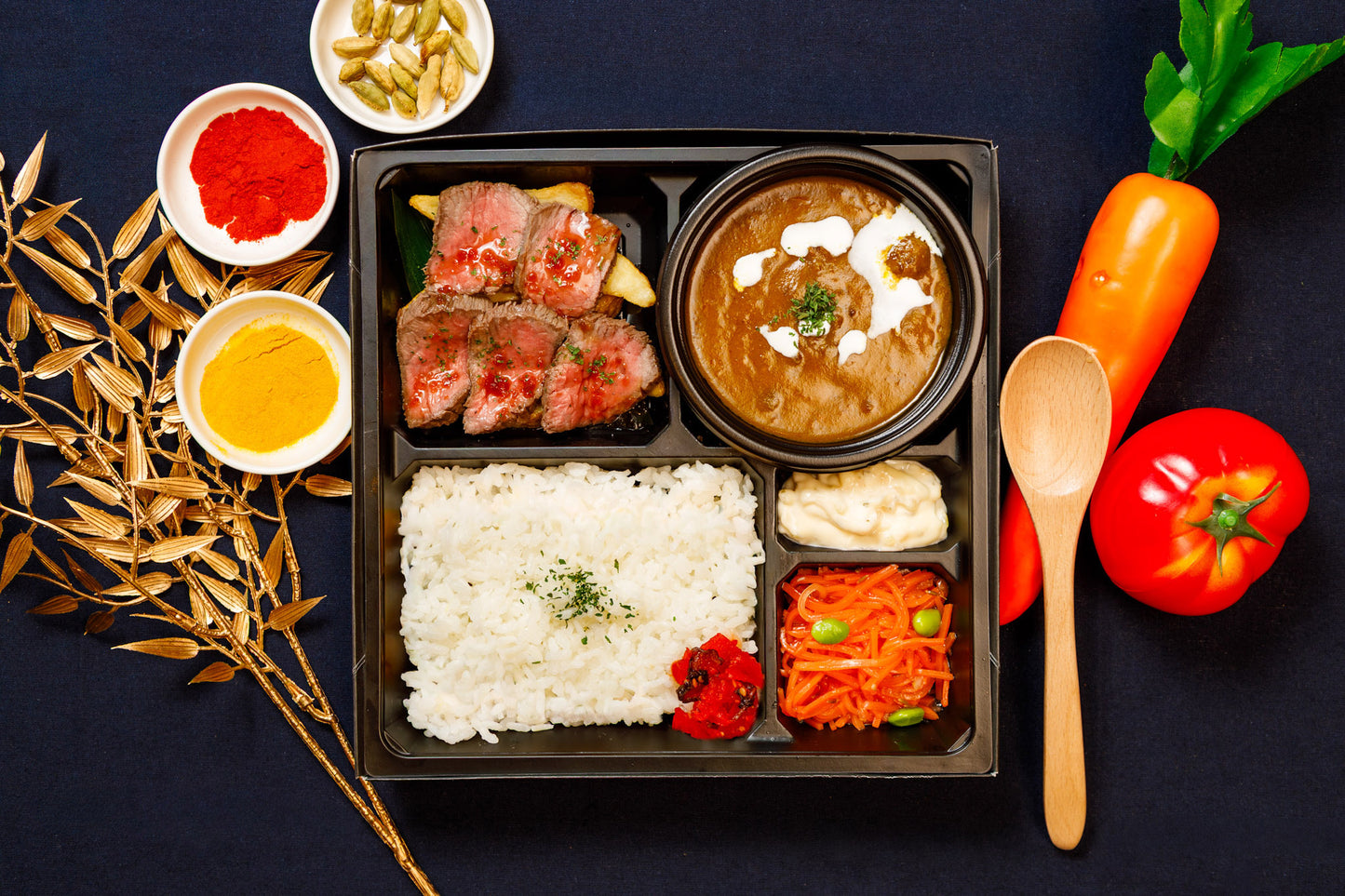 千葉和牛カレーと千葉和牛ローストビーフ