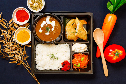 千葉和牛カレーと自家製タルタルソース白身フライ