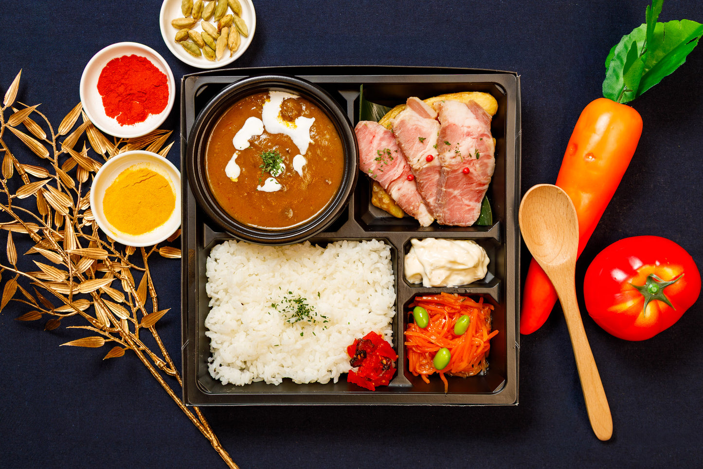 千葉和牛カレーとMISOローストポーク